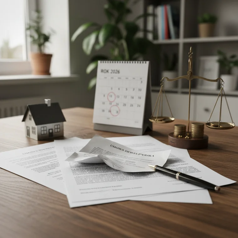 Kara umowna za odstąpienie od umowy z deweloperem w 2026