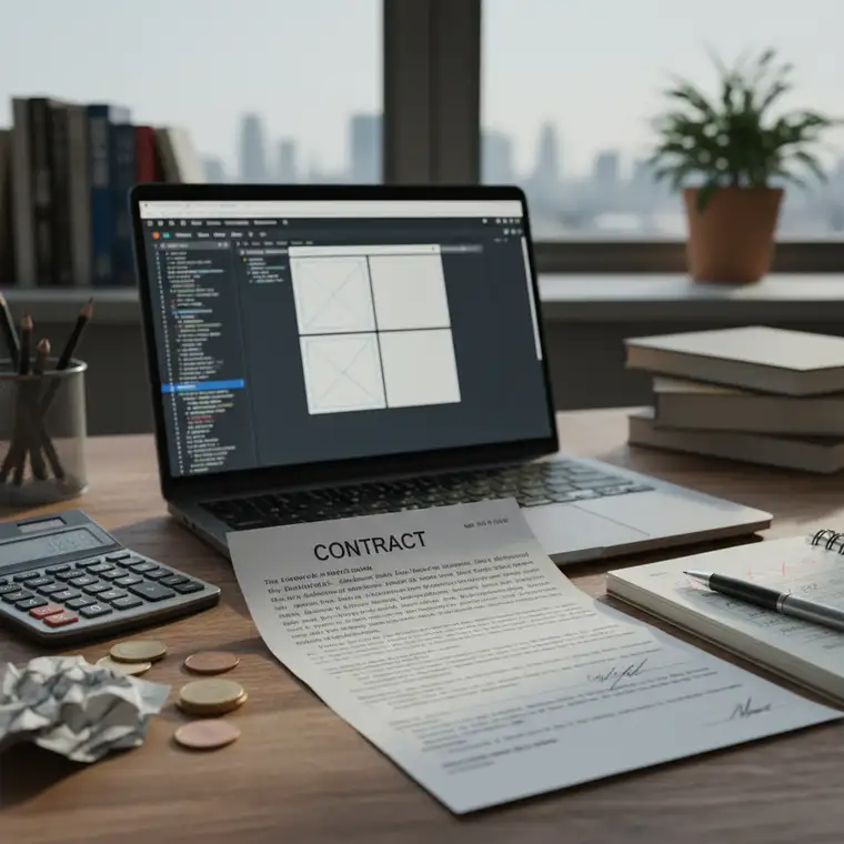 Odstąpienie od umowy o dzieło na stronę internetową i wynagrodzenie za prace