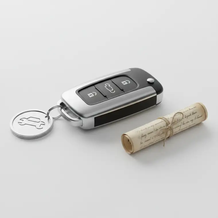 Kupujący analizuje umowę sprzedaży auta z komisu, zastanawiając się nad odstąpieniem od umowy z powodu ukrytych wad pojazdu