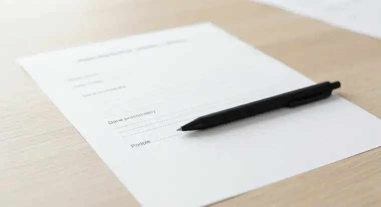 Gotowy formularz wypowiedzenia umowy o pracę z polami na dane pracodawcy, datę złożenia i podpis pracownika