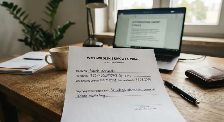 Jak wypełnić wypowiedzenie umowy o pracę na gotowym formularzu